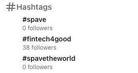 Hashtags